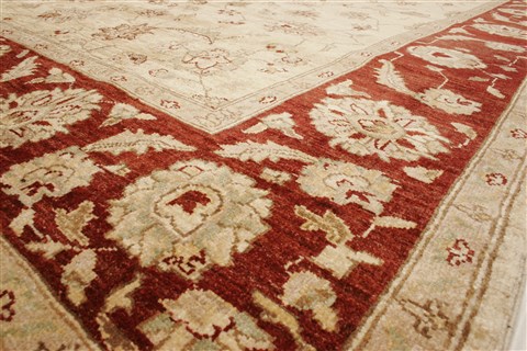 Chobi Beige Hand Knotted 81 X 94  Area Rug 250-21597 Image 18