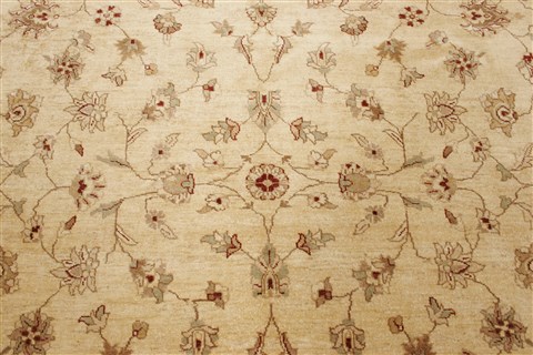 Chobi Beige Hand Knotted 81 X 94  Area Rug 250-21597 Image 19
