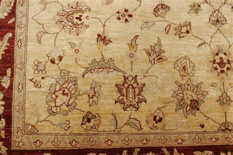 Chobi Beige Hand Knotted 81 X 94  Area Rug 250-21597 Image 20