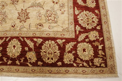 Chobi Beige Hand Knotted 81 X 94  Area Rug 250-21597 Image 21