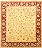 Chobi Beige Hand Knotted 81 X 94  Area Rug 250-21597 Thumb 0