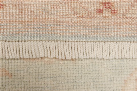 Oushak Green Hand Knotted 81 X 98 Area Rug 250-21598 Image 13