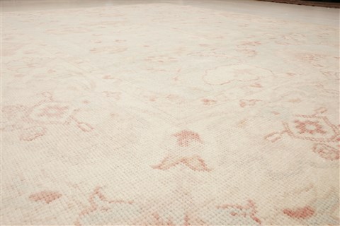 Oushak Green Hand Knotted 81 X 98 Area Rug 250-21598 Image 16