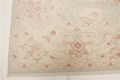 Oushak Green Hand Knotted 81 X 98 Area Rug 250-21598 Image 18
