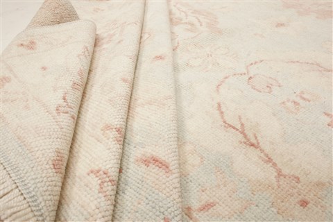 Oushak Green Hand Knotted 81 X 98 Area Rug 250-21598 Image 6