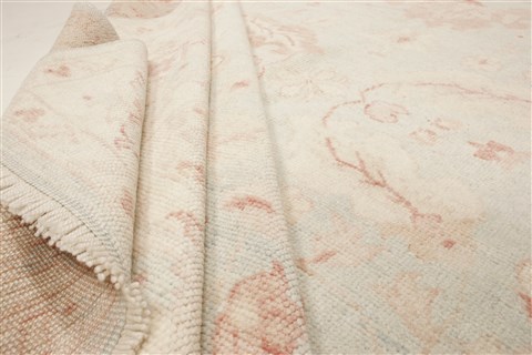 Oushak Green Hand Knotted 81 X 98 Area Rug 250-21598 Image 7