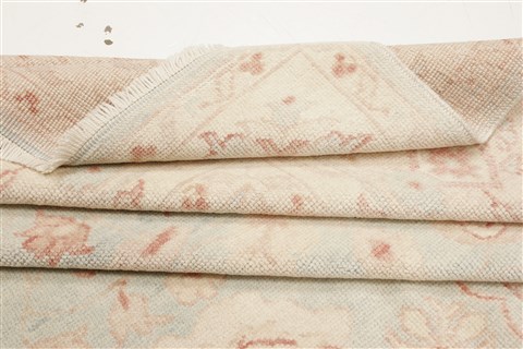 Oushak Green Hand Knotted 81 X 98 Area Rug 250-21598 Image 9