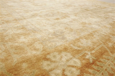 Oushak Beige Hand Knotted 81 X 910  Area Rug 250-21600 Image 12