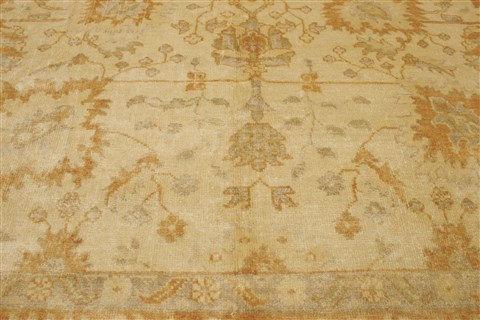 Oushak Beige Hand Knotted 81 X 910  Area Rug 250-21600 Image 15