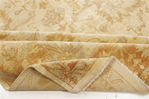 Oushak Beige Hand Knotted 81 X 910  Area Rug 250-21600 Image 9