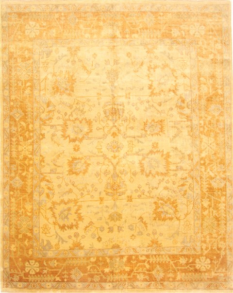 Oushak Beige Hand Knotted 81 X 910  Area Rug 250-21600 Image 0