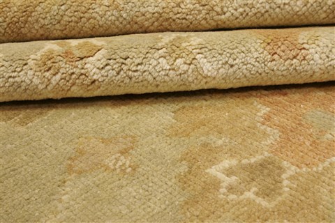 Oushak Green Hand Knotted 80 X 910 Area Rug 250-21604 Image 10