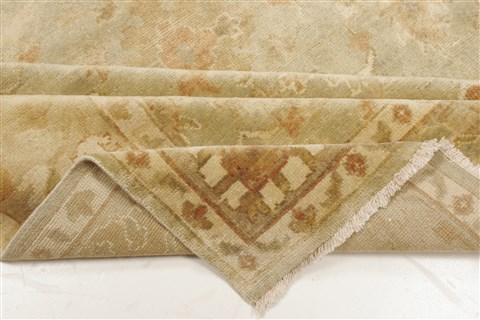 Oushak Green Hand Knotted 80 X 910 Area Rug 250-21604 Image 14