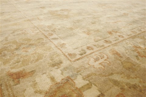 Oushak Green Hand Knotted 80 X 910 Area Rug 250-21604 Image 17