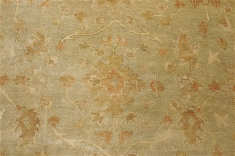 Oushak Green Hand Knotted 80 X 910 Area Rug 250-21604 Image 19