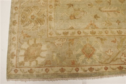 Oushak Green Hand Knotted 80 X 910 Area Rug 250-21604 Image 20