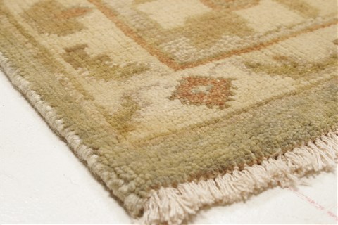 Oushak Green Hand Knotted 80 X 910 Area Rug 250-21604 Image 21