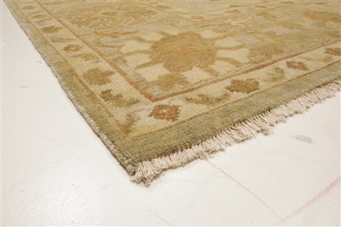 Oushak Green Hand Knotted 80 X 910 Area Rug 250-21604 Image 22