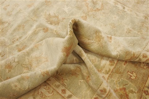 Oushak Green Hand Knotted 80 X 910 Area Rug 250-21604 Image 6
