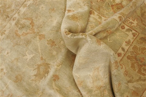 Oushak Green Hand Knotted 80 X 910 Area Rug 250-21604 Image 7