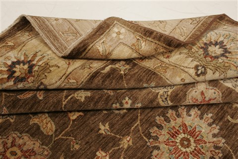 Ziegler Brown Hand Knotted 79 X 100  Area Rug 250-21611 Image 10