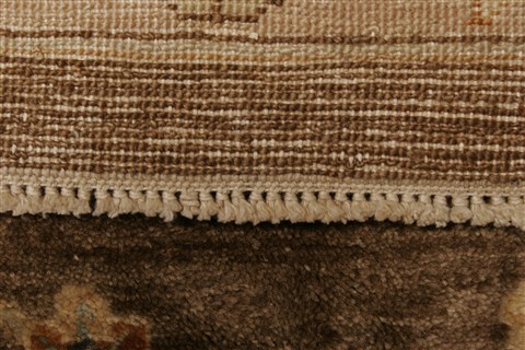 Ziegler Brown Hand Knotted 79 X 100  Area Rug 250-21611 Image 14