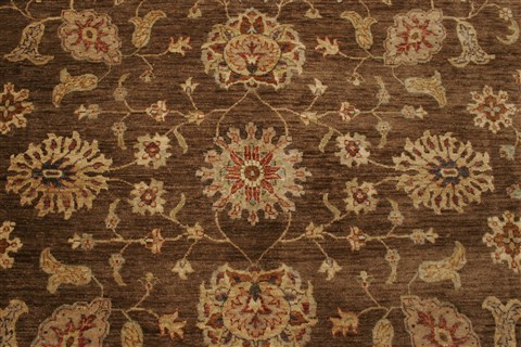 Ziegler Brown Hand Knotted 79 X 100  Area Rug 250-21611 Image 18