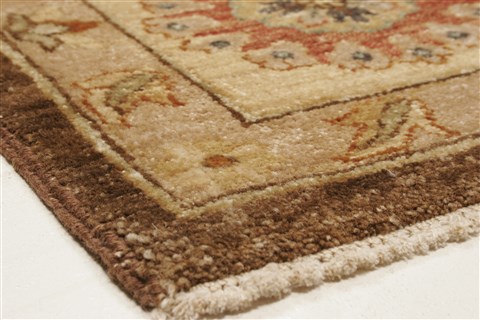 Ziegler Brown Hand Knotted 79 X 100  Area Rug 250-21611 Image 21