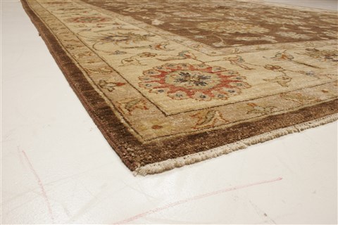 Ziegler Brown Hand Knotted 79 X 100  Area Rug 250-21611 Image 22
