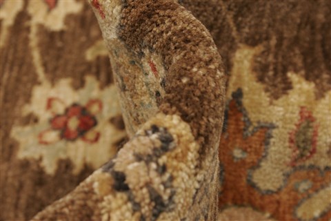 Ziegler Brown Hand Knotted 79 X 100  Area Rug 250-21611 Image 3