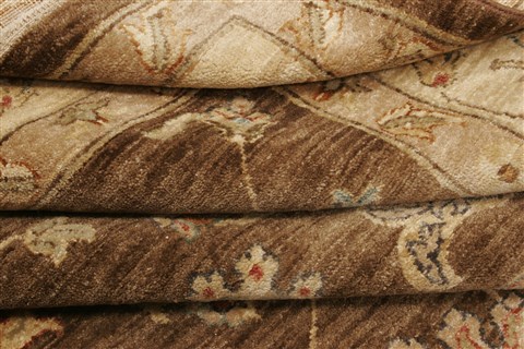 Ziegler Brown Hand Knotted 79 X 100  Area Rug 250-21611 Image 9