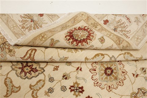 Ziegler Beige Hand Knotted 80 X 103 Area Rug 250-21616 Image 10