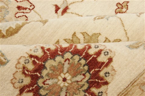 Ziegler Beige Hand Knotted 80 X 103 Area Rug 250-21616 Image 11