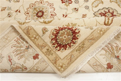 Ziegler Beige Hand Knotted 80 X 103 Area Rug 250-21616 Image 12
