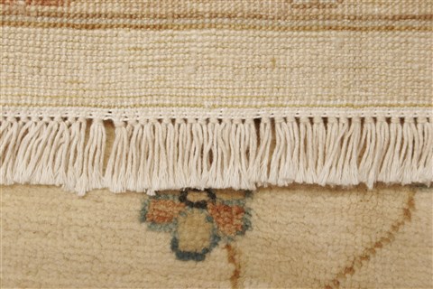 Ziegler Beige Hand Knotted 80 X 103 Area Rug 250-21616 Image 14