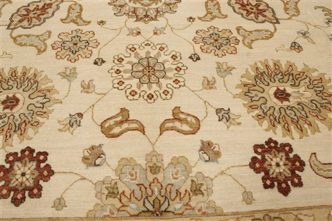 Ziegler Beige Hand Knotted 80 X 103 Area Rug 250-21616 Image 17