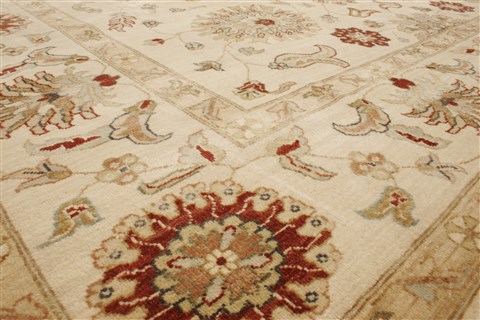 Ziegler Beige Hand Knotted 80 X 103 Area Rug 250-21616 Image 1