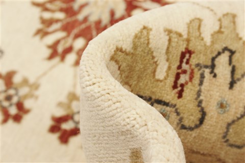 Ziegler Beige Hand Knotted 80 X 103 Area Rug 250-21616 Image 3