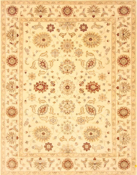 Ziegler Beige Hand Knotted 80 X 103 Area Rug 250-21616 Image 0