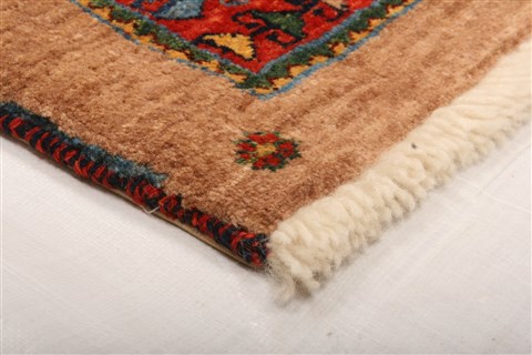 Gabbeh Yellow Hand Knotted 38 X 51 Area Rug 100-21617 Image 21