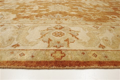 Oushak Brown Hand Knotted 80 X 102 Area Rug 250-21619 Image 15