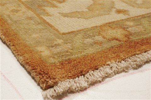 Oushak Brown Hand Knotted 80 X 102 Area Rug 250-21619 Image 20
