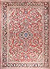 Mahal Red Hand Knotted 85 X 117  Area Rug 300-21627 Thumb 0