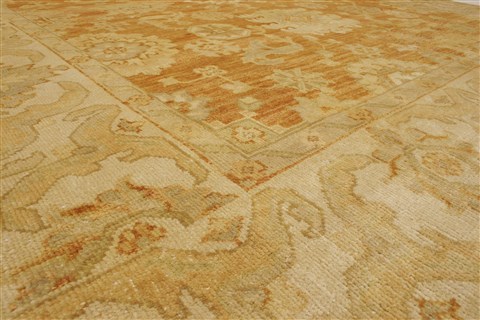 Oushak Brown Hand Knotted 80 X 99 Area Rug 250-21630 Image 11