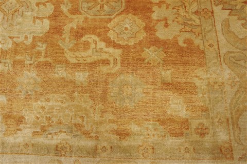 Oushak Brown Hand Knotted 80 X 99 Area Rug 250-21630 Image 15