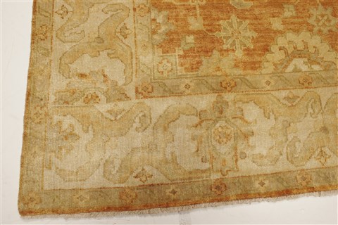 Oushak Brown Hand Knotted 80 X 99 Area Rug 250-21630 Image 16
