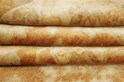 Oushak Brown Hand Knotted 80 X 99 Area Rug 250-21630 Image 7