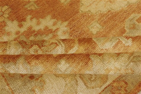 Oushak Brown Hand Knotted 80 X 99 Area Rug 250-21630 Image 9