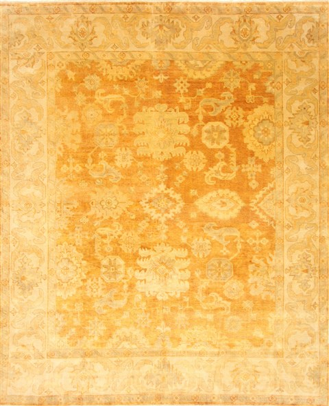 Oushak Brown Hand Knotted 80 X 99 Area Rug 250-21630 Image 0