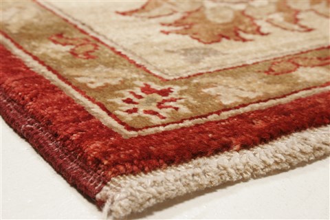 Pishavar Red Hand Knotted 711 X 911  Area Rug 250-21634 Image 21